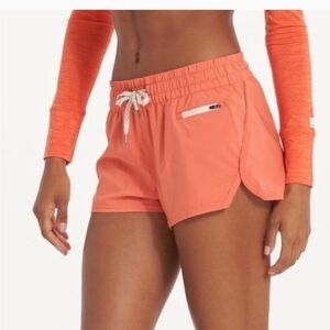Vuori Women's Athletic Shorts in Coral